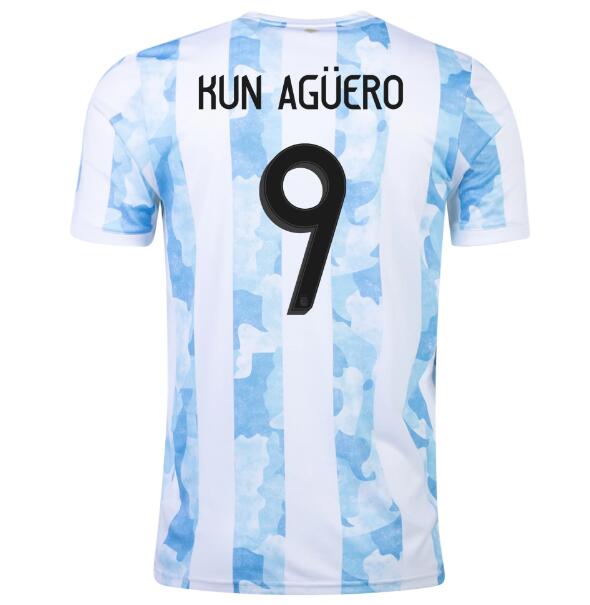 2021 Argentina Home Kit Soccer Jersey SERGIO AGÜERO #9